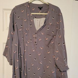 Torrid Ostrich Print Blouse